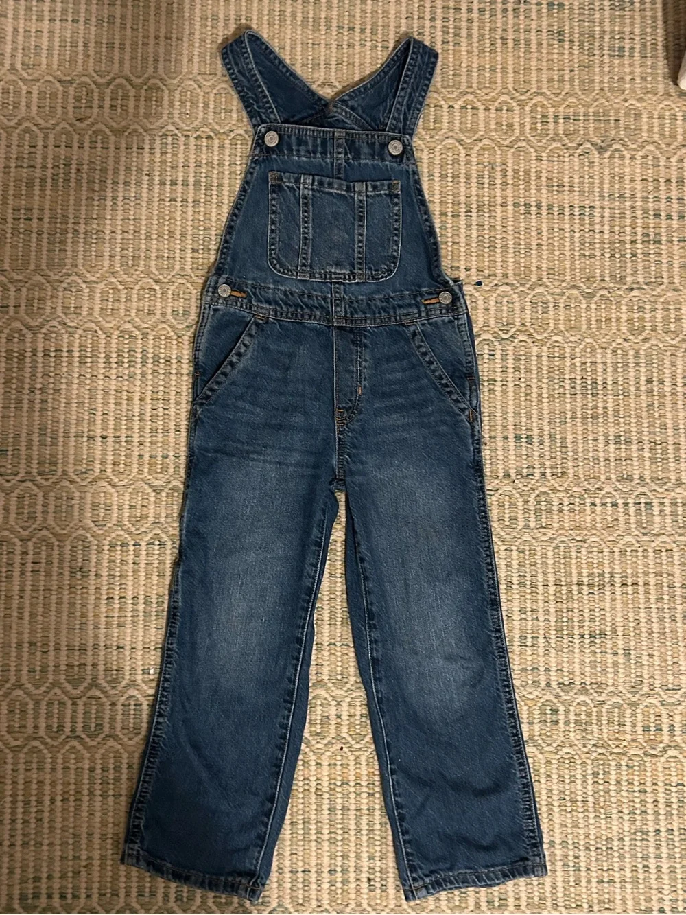 Unisex Kids Denim Overalls